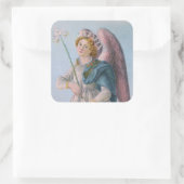 St. Gabriel der Erzengel (Detail; M 017) Quadratischer Aufkleber (Tasche)