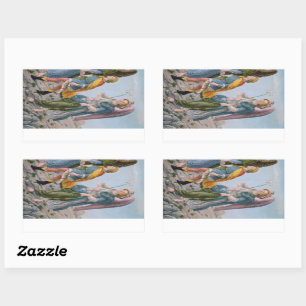 St. Gabriel der Erzengel (Detail; M 017) Rechteckiger Aufkleber