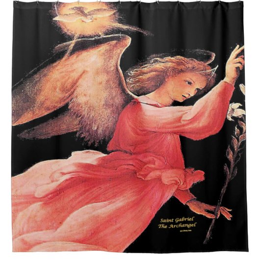 St. Gabriel der Erzengel Duschvorhang (Vorderseite)
