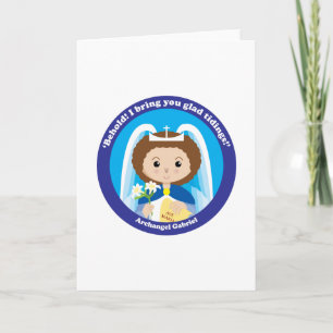St. Gabriel der Erzengel Feiertagskarte