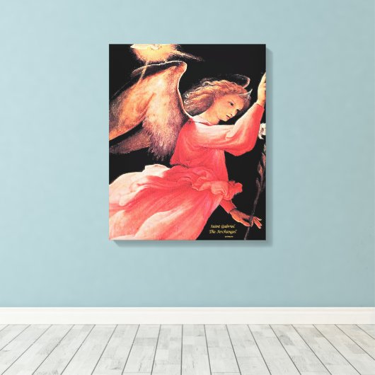 St. Gabriel der Erzengel Leinwanddruck (Insitu (Holzboden))