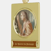 St. Gabriel der Erzengel (M 011) Banner-Ornament Gold (Links)