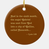 St. Gabriel der Erzengel (M 011) Keramik Ornament (Hinten)