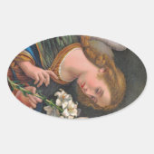 St. Gabriel der Erzengel (M 035) Ovaler Aufkleber (Vorderseite)