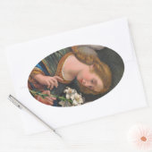 St. Gabriel der Erzengel (M 035) Ovaler Aufkleber (Umschlag)