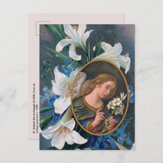 St. Gabriel der Erzengel (M 035) Postkarte (Vorne/Hinten)