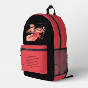 St. Gabriel der Erzengel mit Gebet Bedruckter Rucksack
