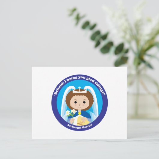 St. Gabriel der Erzengel Postkarte (Stehend Vorderseite)