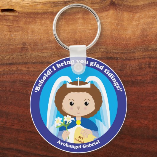 St. Gabriel der Erzengel Schlüsselanhänger (Vorderseite)