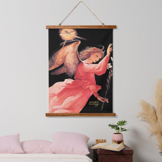 St. Gabriel der Erzengel Wandteppich Mit Holzrahmen (Schlafzimmer)