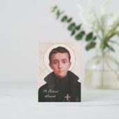 St. Gabriel Possenti Katholische Religiöse Heilige Platzkarte (Stehend Vorderseite)