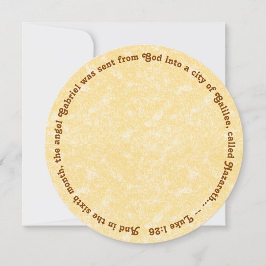 St. Gabriel the Archangel (M 011) Grußkarte Einladung (Rückseite)