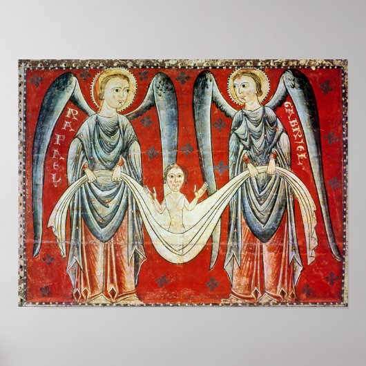St. Gabriel und St. Raphael, c.1200 Poster (Vorne)