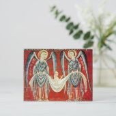St. Gabriel und St. Raphael, c.1200 Postkarte (Stehend Vorderseite)