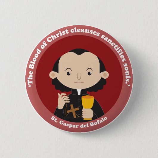 St. Gaspar del Bufalo Button (Vorderseite)