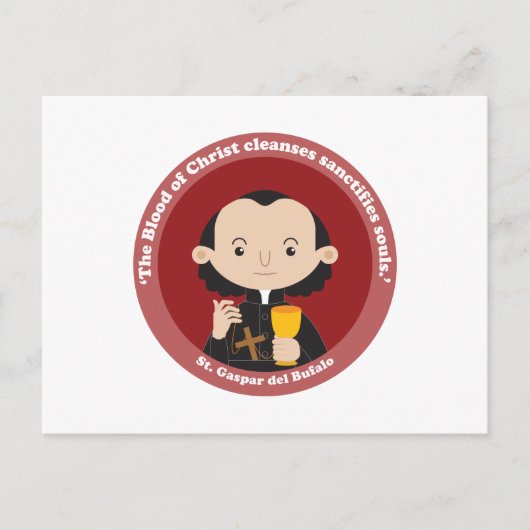 St. Gaspar del Bufalo Postkarte (Vorderseite)
