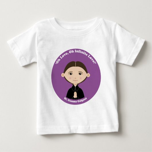 St. Gemma Galgani Baby T-shirt (Vorderseite)