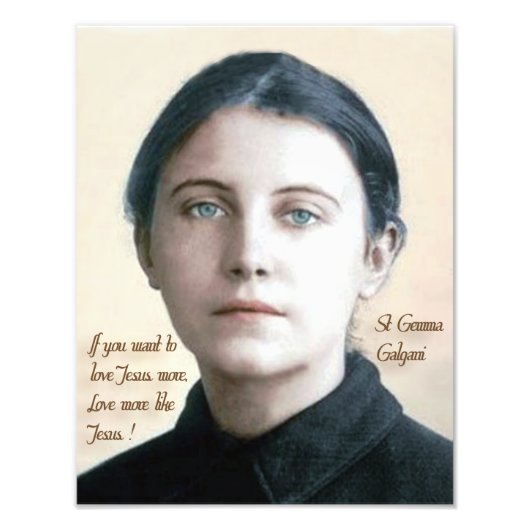 St. Gemma Galgani, Fotodruck (Vorne)