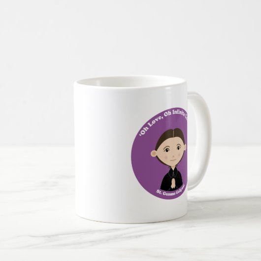 St. Gemma Galgani Kaffeetasse (VorderseiteRechts)