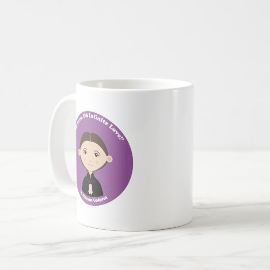 St. Gemma Galgani Kaffeetasse (Vorderseite Links)