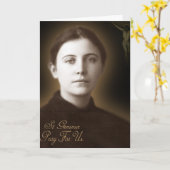 St. Gemma Galgani, Karte (Gelbe Blume)