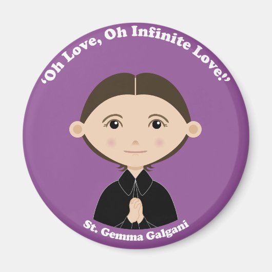 St. Gemma Galgani Magnet (Vorne)