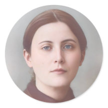 St. Gemma Galgani Round Catholic Stickers