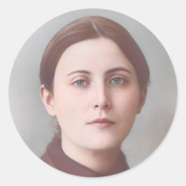 St. Gemma Galgani Round Catholic Stickers