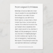 St. Gemma Galgani San Salvatore: Höhenweg nach Mor Begleitkarte (Rückseite)