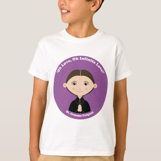 St. Gemma Galgani T-Shirt (Vorderseite)