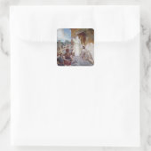 St. Genevieve Beruhigung der Pariser Quadratischer Aufkleber (Tasche)
