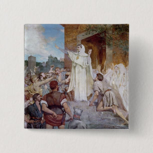 St. Genevieve, der das Parisians beruhigt Button