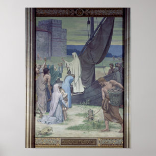 St. Genevieve, der Versorgungen holt Poster
