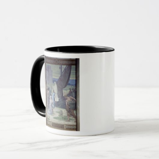 St. Genevieve, der Versorgungen holt Tasse (Vorderseite Links)