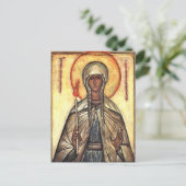 St. Genevieve of Paris Orthodox Christian Icon Postkarte (Stehend Vorderseite)