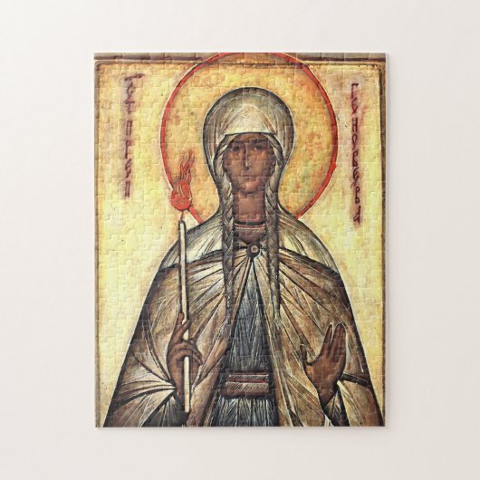 St. Genevieve of Paris Orthodox Christian Icon Puzzle (Vertikal)