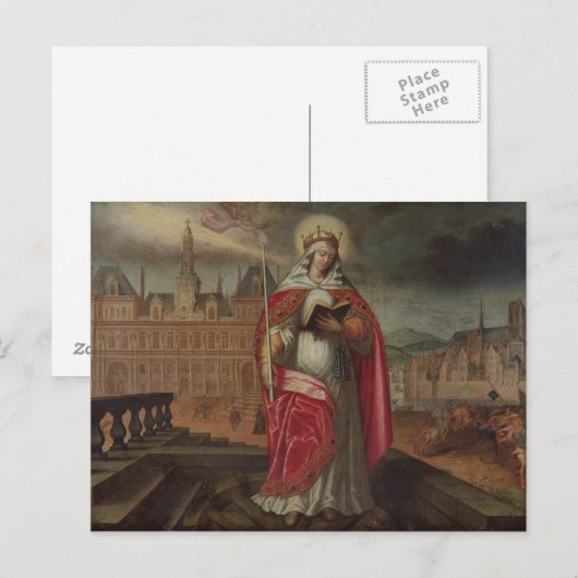 St. Genevieve Postkarte (Vorne/Hinten)