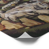 St. Genevieve schützt ihre Flock Poster (Ecke)