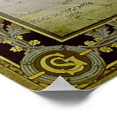 St. Genevieve Uhren über der schlafenden Stadt Poster (Ecke)