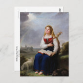 St. Genevieve von Elisabeth Vigee Le Brun Postcard Postkarte (Vorne/Hinten)