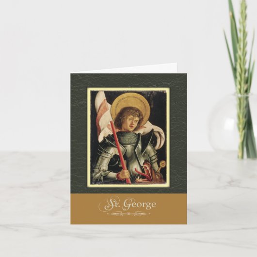 St. Georg, bitte für uns Karte (Vorderseite)