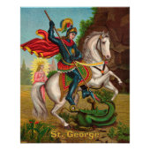 St. Georg rettet die Prinzessin Poster (Vorderseite)