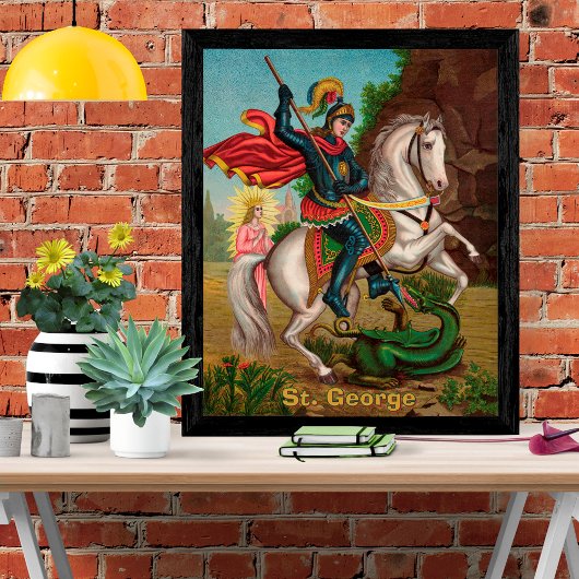 St. Georg rettet die Prinzessin Poster