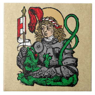 St. Georg und der Drache (Nürnberg) Keramikfliese