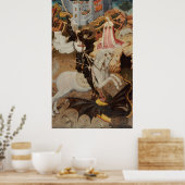 St. Georg und der Drache von Bernat Martorell Poster (Küche)