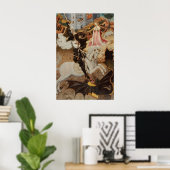 St. Georg und der Drache von Bernat Martorell Poster (Heimbüro)