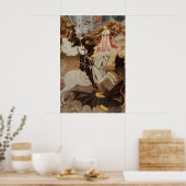 St. Georg und der Drache von Bernat Martorell Poster (Küche)