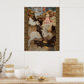 St. Georg und der Drache von Bernat Martorell Poster (Küche)
