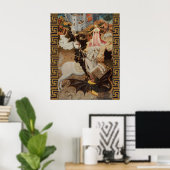 St. Georg und der Drache von Bernat Martorell Poster (Heimbüro)