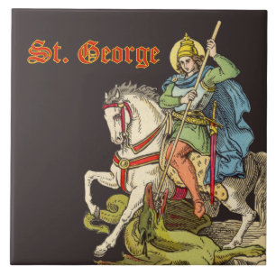 St. Georg zu Pferd (BS 01) Fliese